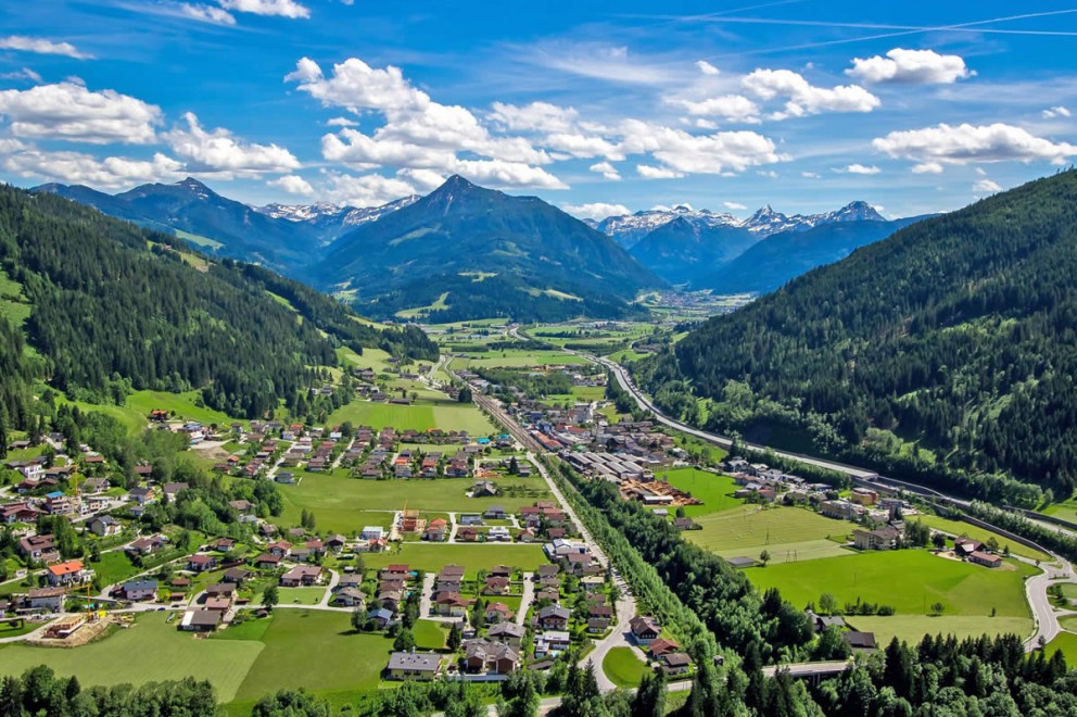 Vogelperspektive von Eben im Pongau © Tourismusverband Eben
